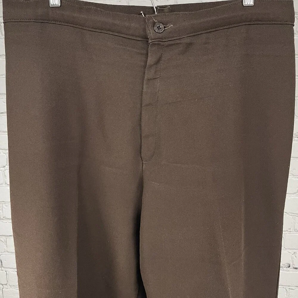 VTG Levi Strauss Brown Straight Leg Classic Workwear Dress Pants Retro (36x31)